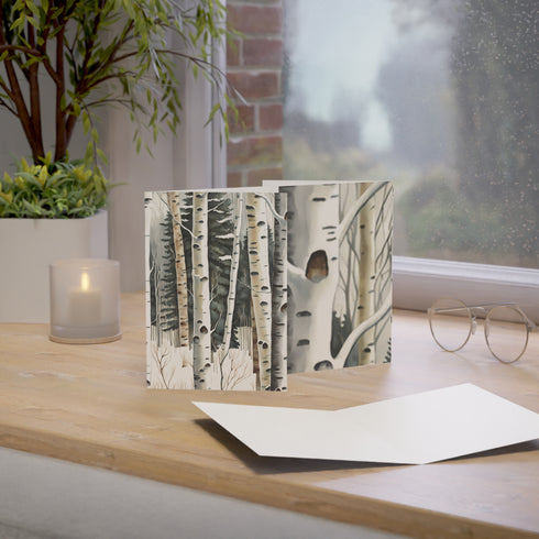 Winter Aspen Trunks - Fine Art Greeting Cards